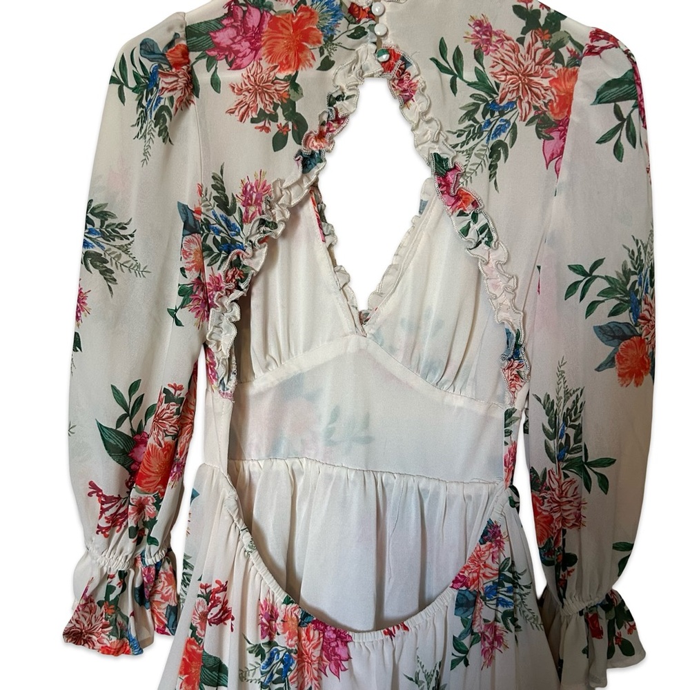 Flying Tomato Floral V-Neck Ruffle Dress - Picture 6 of 7